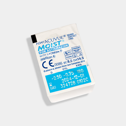 عبوة من 30 قطعة من أكيوفيو مويست لعلاج الاستجماتيزم، للاستخدام اليومي